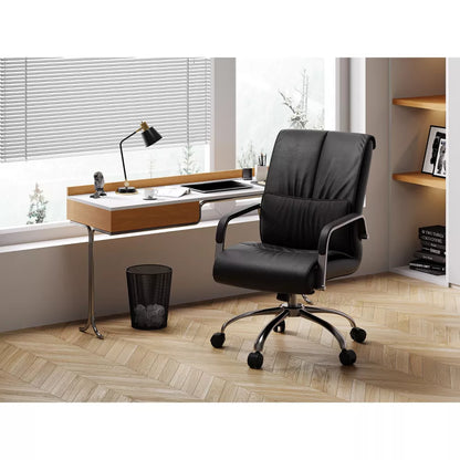 Lumbar Support Faux Leather Ergonomic Executive Office Chair - Tree City