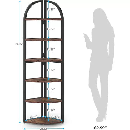 Tribesigns 71" 6-Tier Corner Shelf