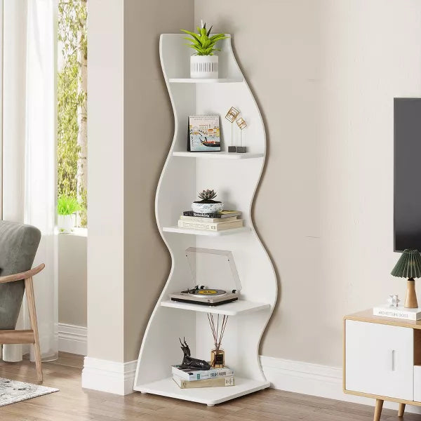 Tribesigns 70" 5-Tier Corner Shelf